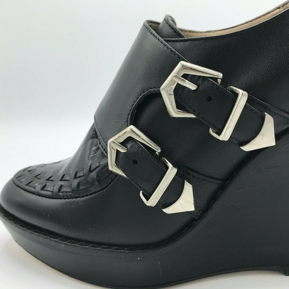 ZARA Woman Loafer Oxford Platform Wedge Blucher - Picture 3 of 10